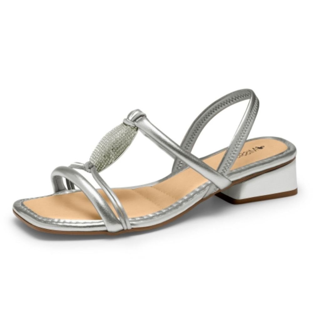Sandália Feminina Prata Mississipi MF252-0008 Prata 2