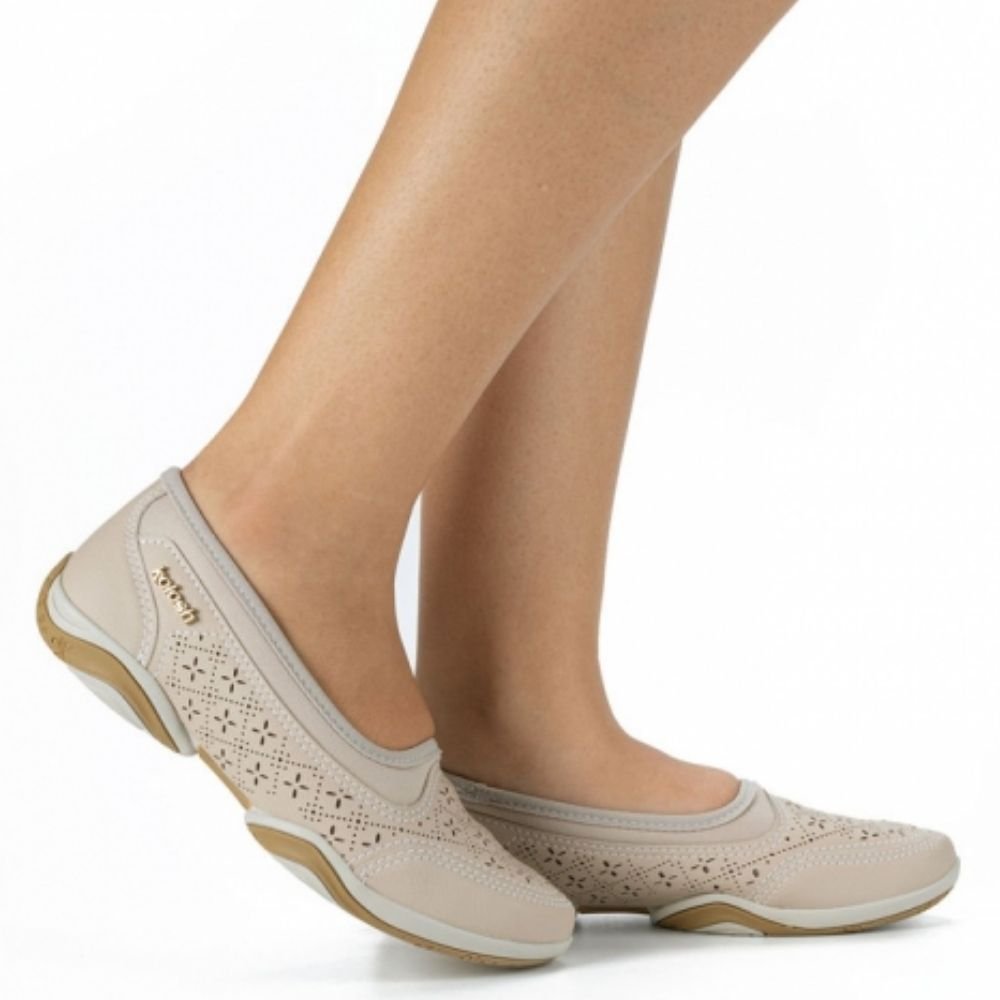 Sapatilha Feminina Slip On Macchiato Kolosh C2743-0003 Bege 2