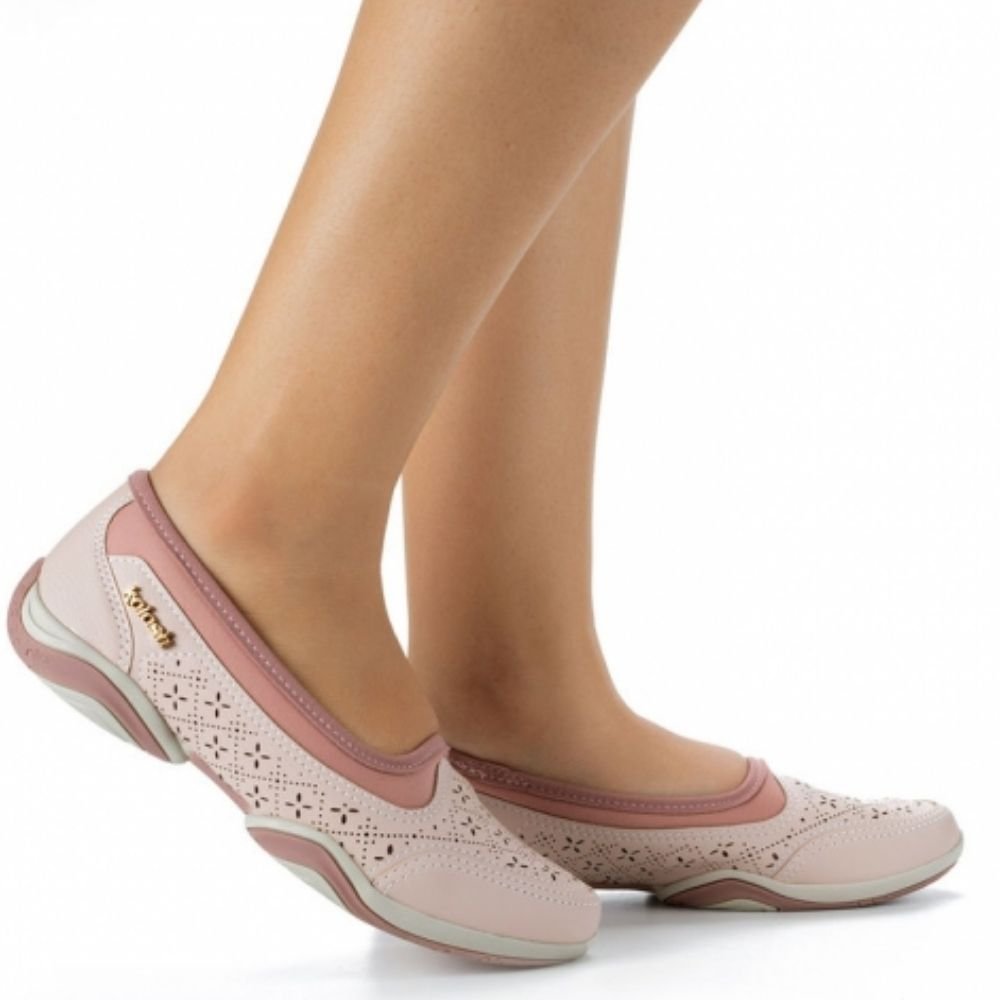 Sapatilha Feminina Slip On Serena Rose Kolosh C2743-0004 Rosa 2