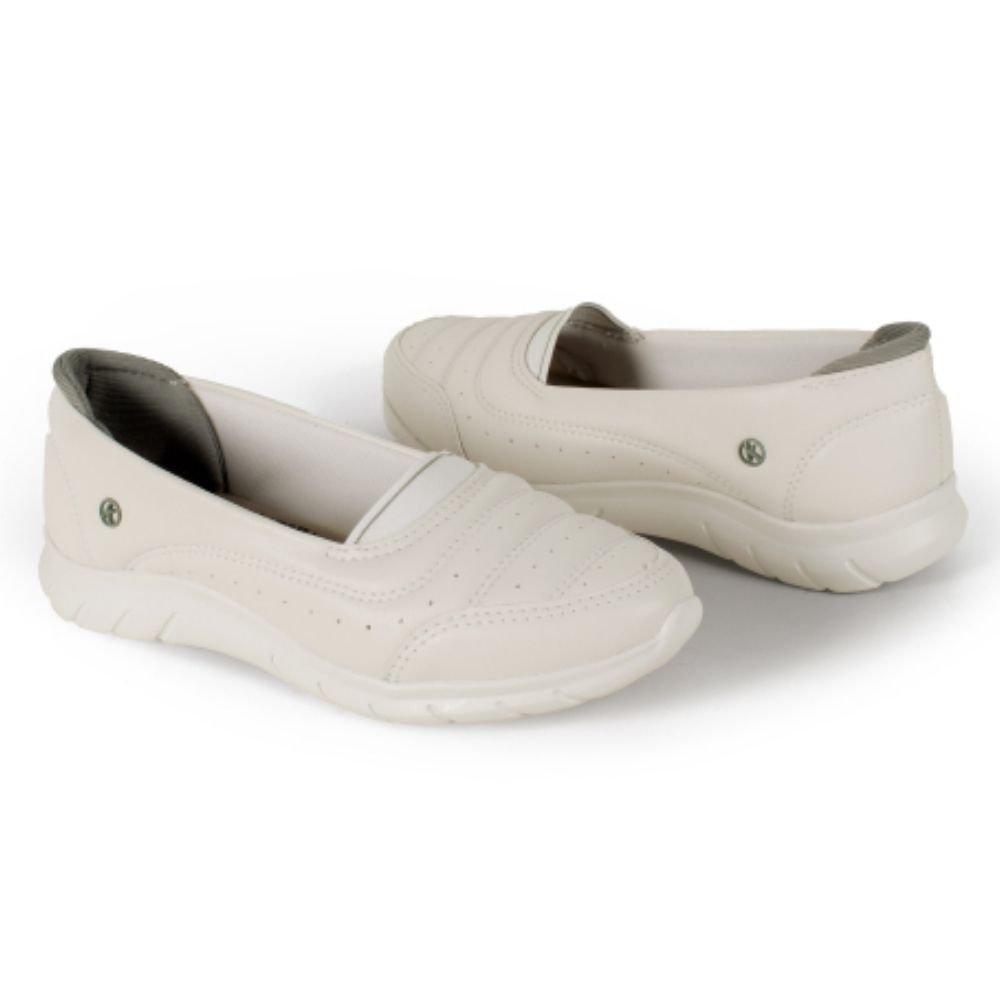 Tênis Feminino Slip On White Manjericão Kolosh C4046-0002 Branco 4