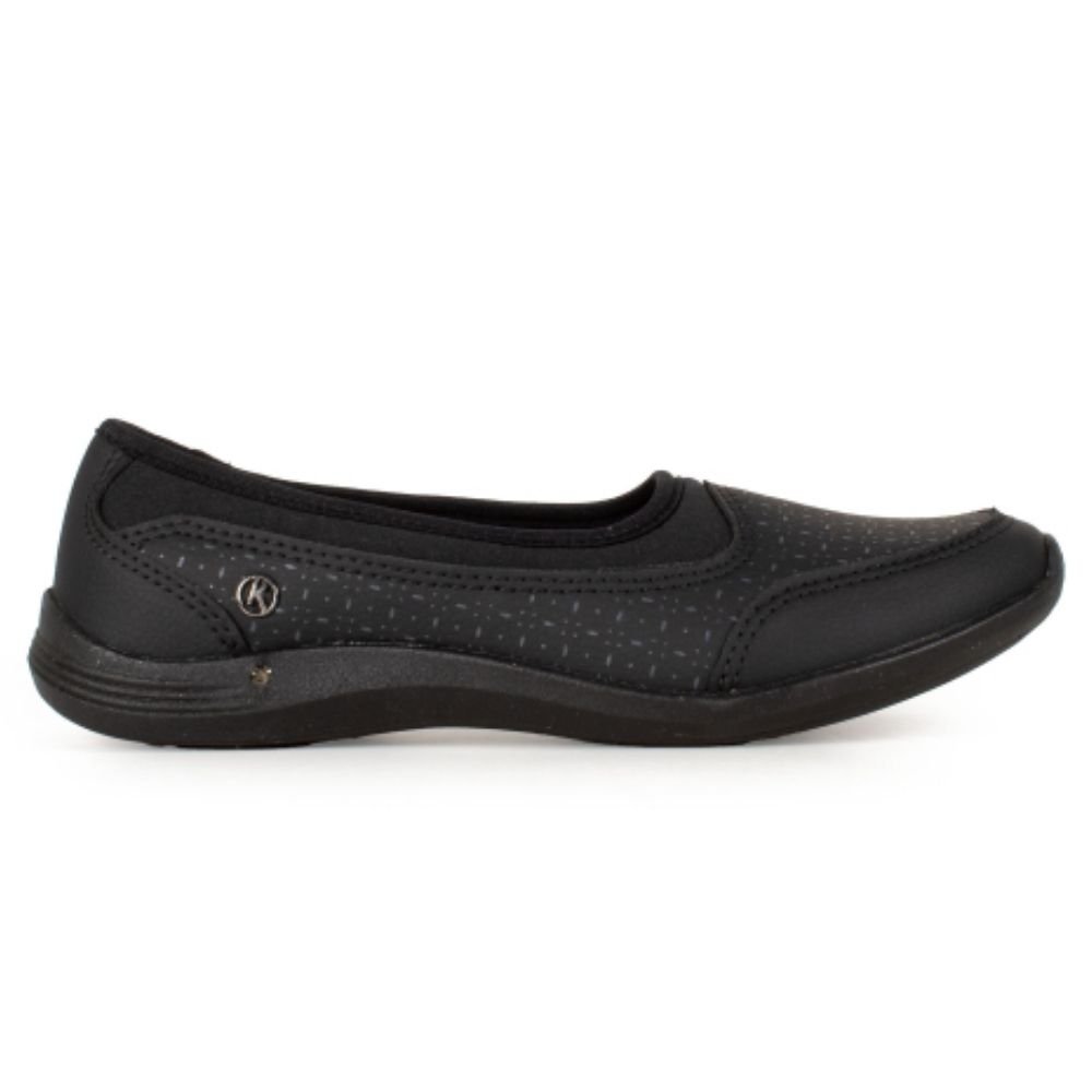 Sapatilha Feminina Slip On Preto Chumbo Kolosh C3186A-0007 Preto 4