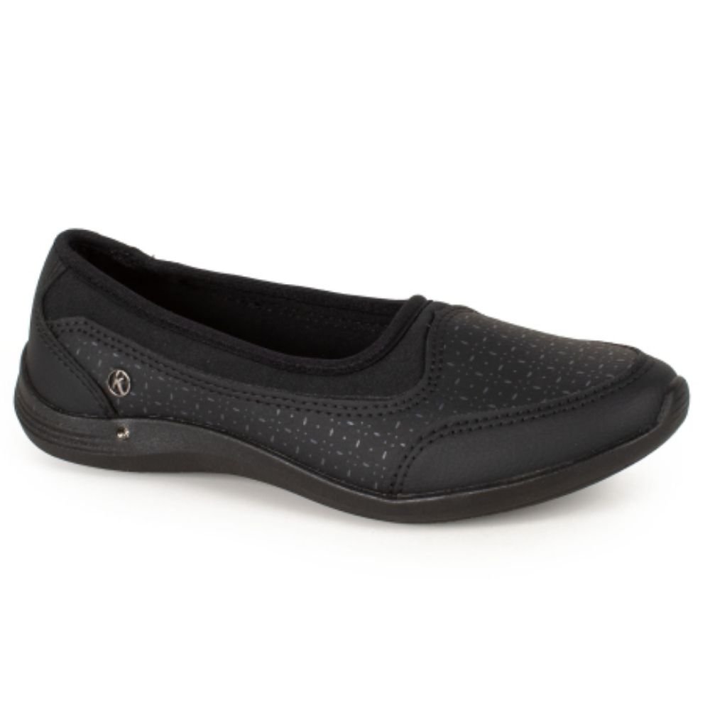 Sapatilha Feminina Slip On Preto Chumbo Kolosh C3186A-0007