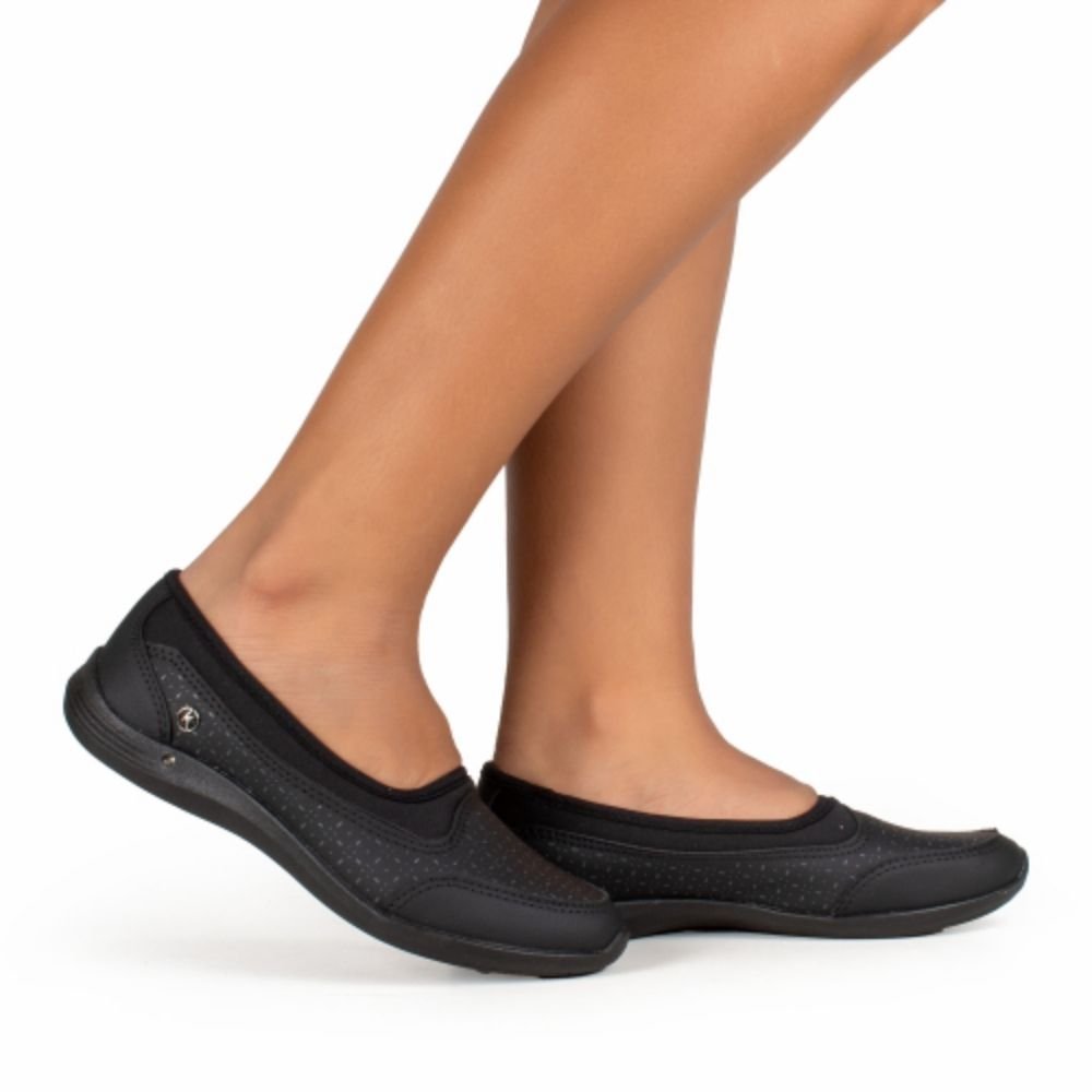 Sapatilha Feminina Slip On Preto Chumbo Kolosh C3186A-0007 Preto 2