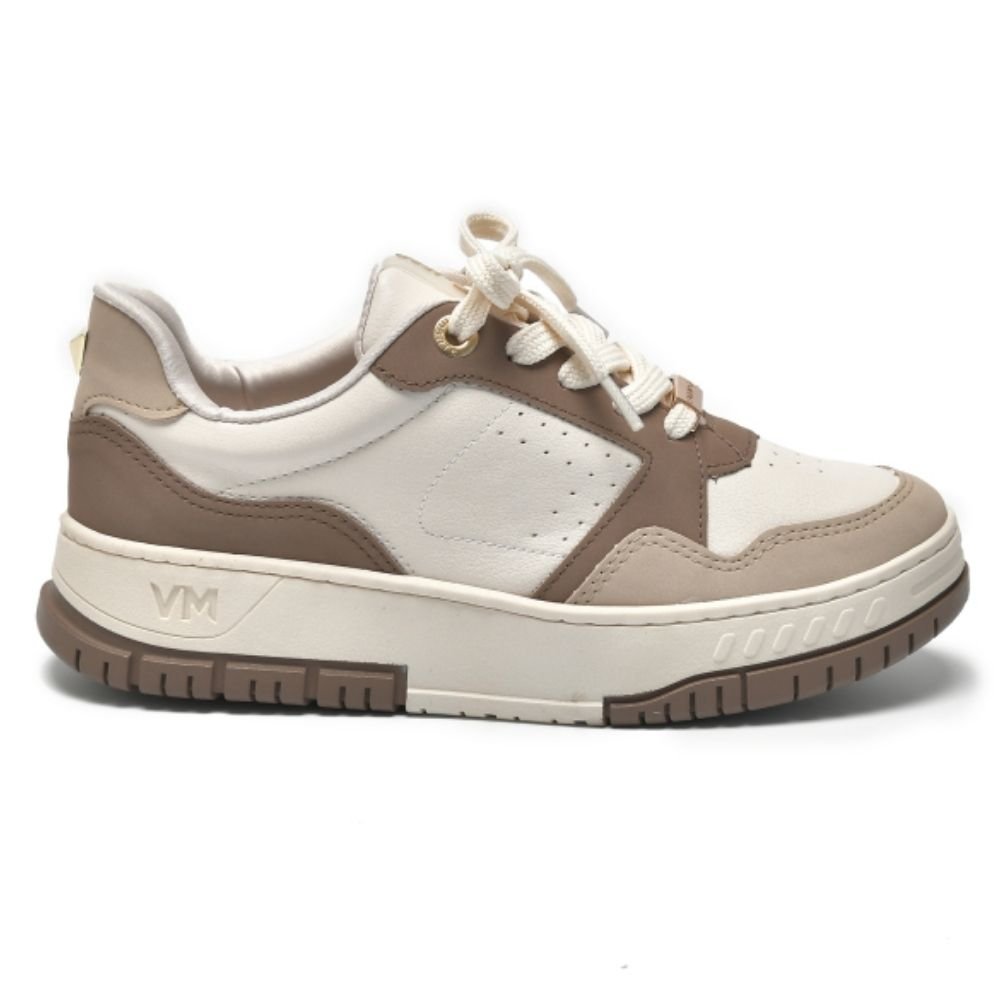 Tênis Casual Feminino Saara Toffee Marfim Via Marte 219-002-04