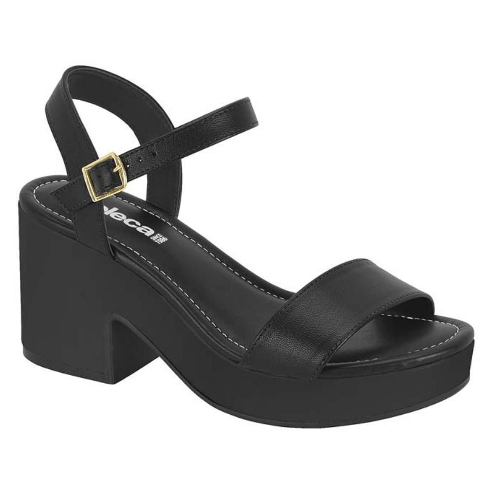 Sandália Feminina Anabela Preto Moleca 5549.102