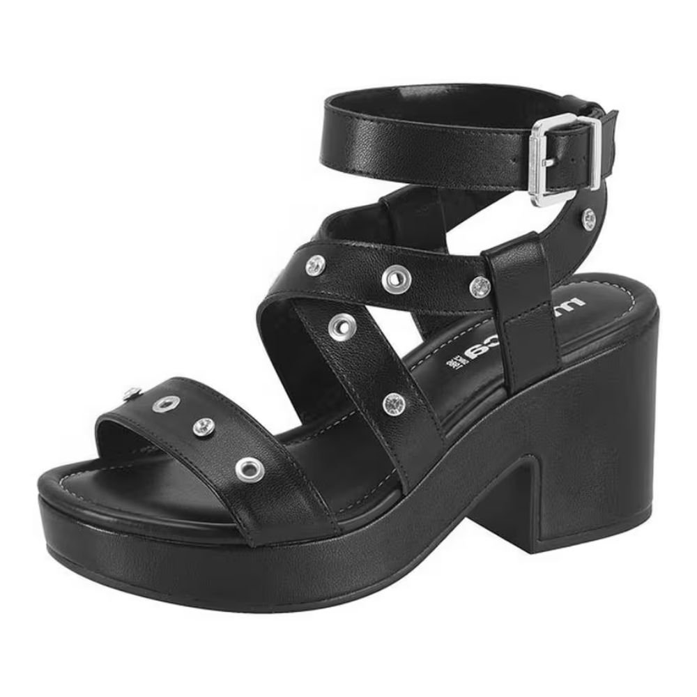 Sandália Feminina Meia Pata Preto Moleca 5549.106 Preto 2