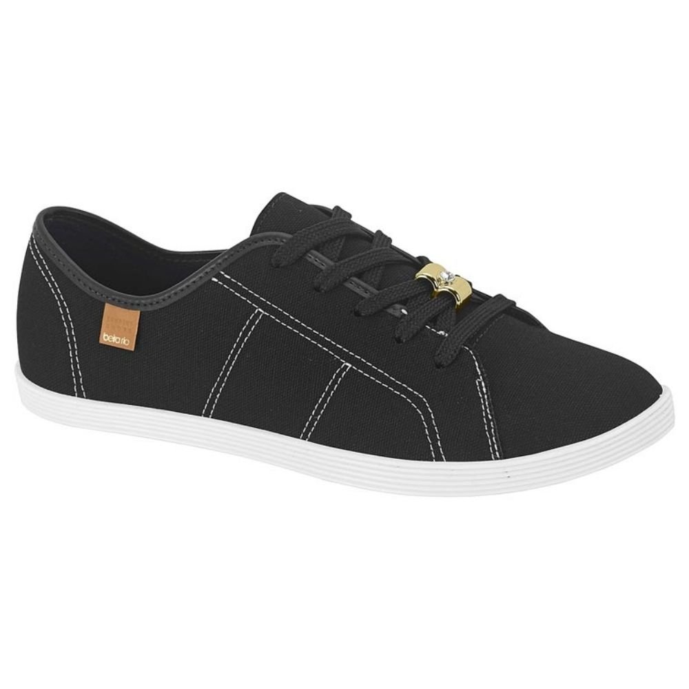 Tênis Feminino Casual Lona Preto Beira Rio 4205.149