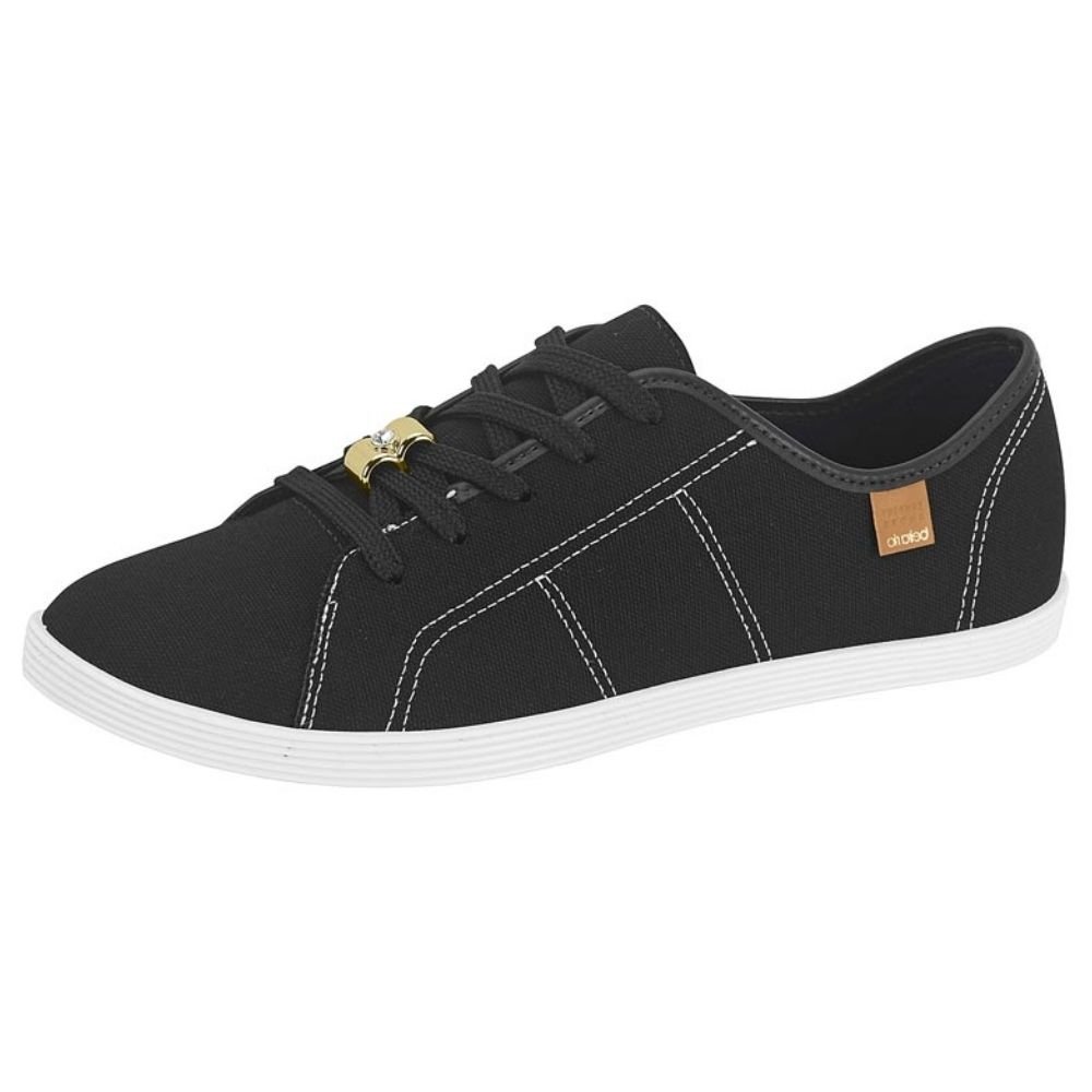 Tênis Feminino Casual Lona Preto Beira Rio 4205.149 Preto 2