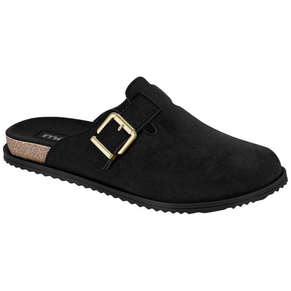 Mule Feminino Clog Camurça Preto Moleca 5743.209