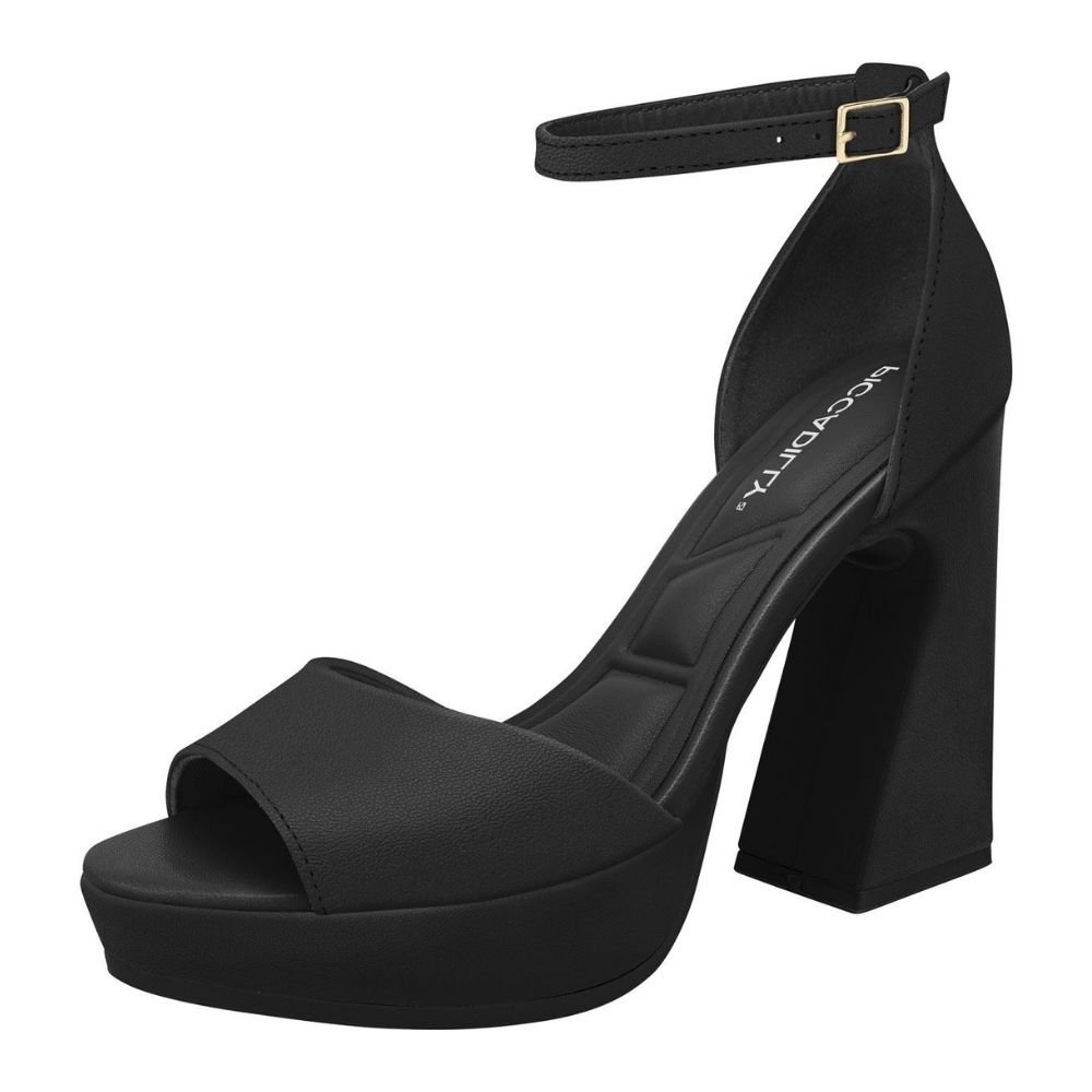 Sandália Feminina Meia Pata Cristine Preto Piccadilly 818016-07 Preto 2
