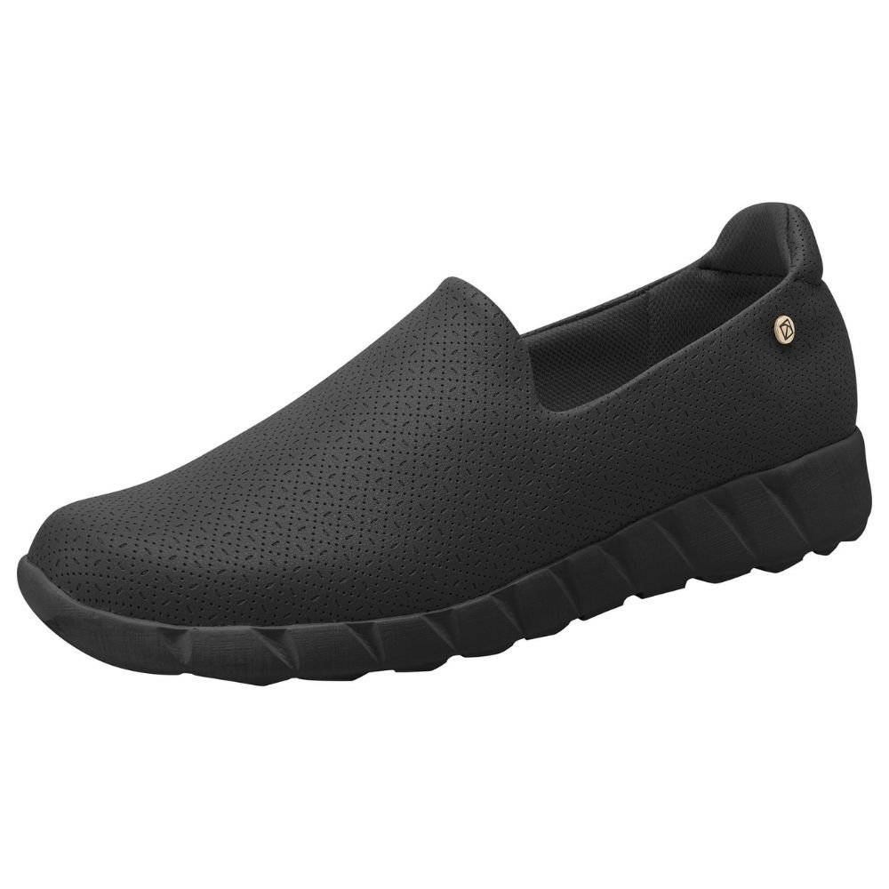 Tênis Casual Feminino Slip On Fabi Preto Piccadilly 970103-27 Preto 2