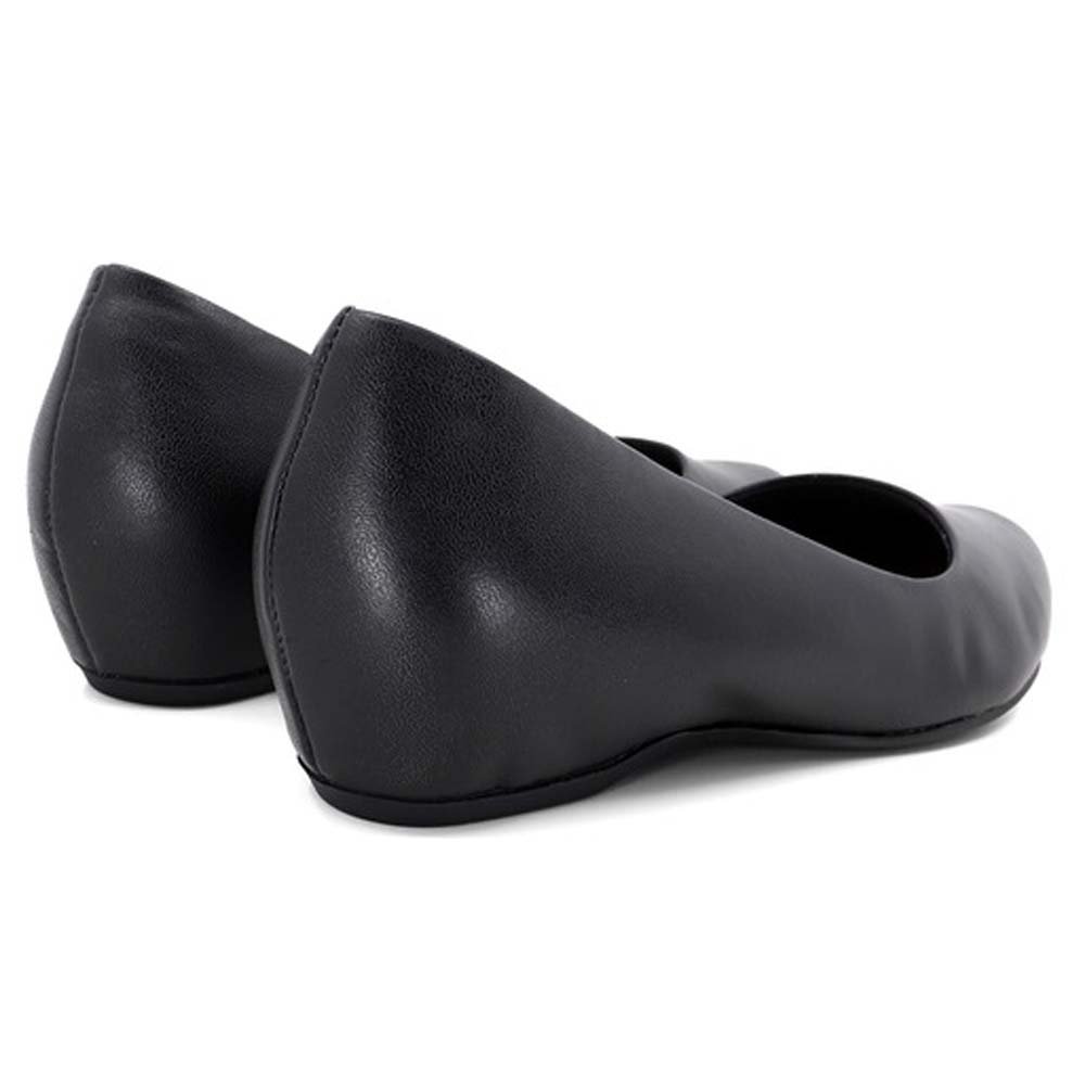 Sapatilha Feminina Bico Redondo Salto Embutido Preto Usaflex AC0910003 Preto 4