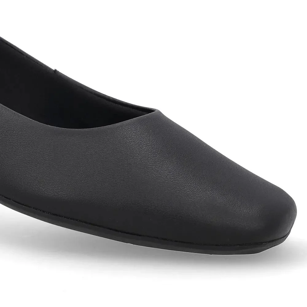 Sapatilha Feminina Couro Preto Usaflex UD10001 Preto 2