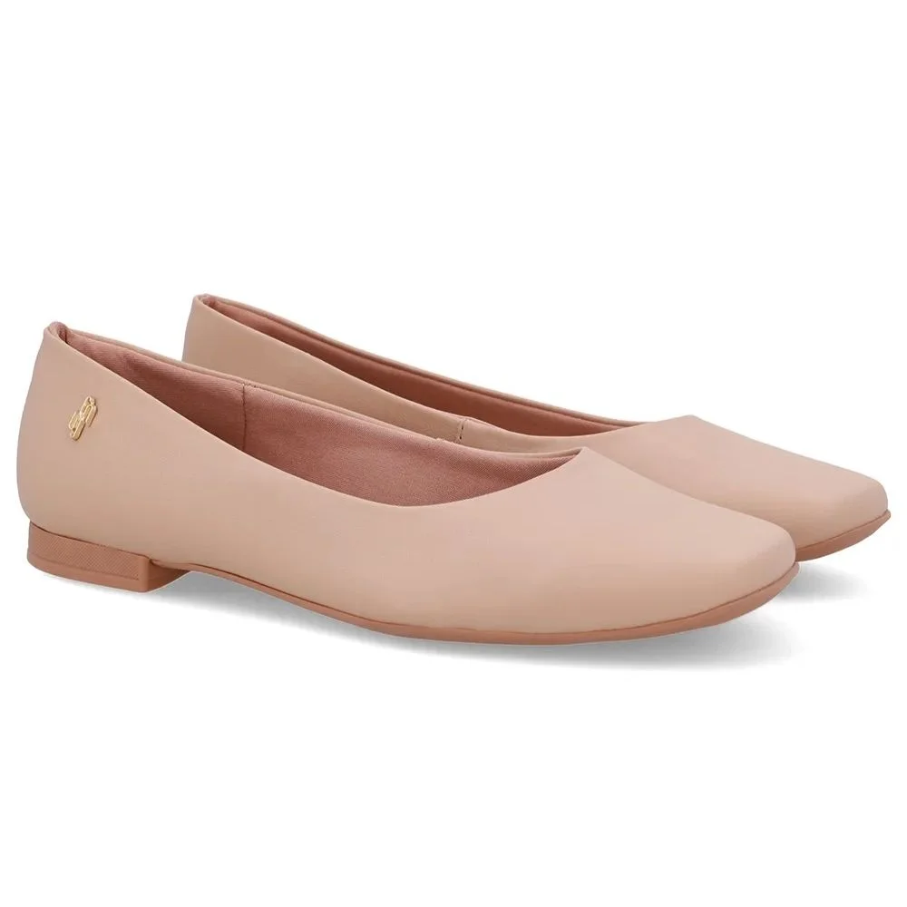 Sapatilha Feminina Couro Blush Usaflex UD10001 Bege 3