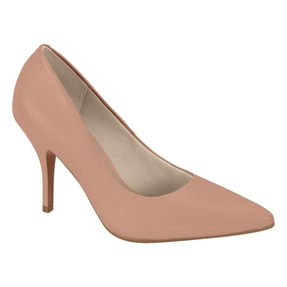 Scarpin Feminino Salto Alto Napa Nude Beira Rio 4122.1400 Bege 1