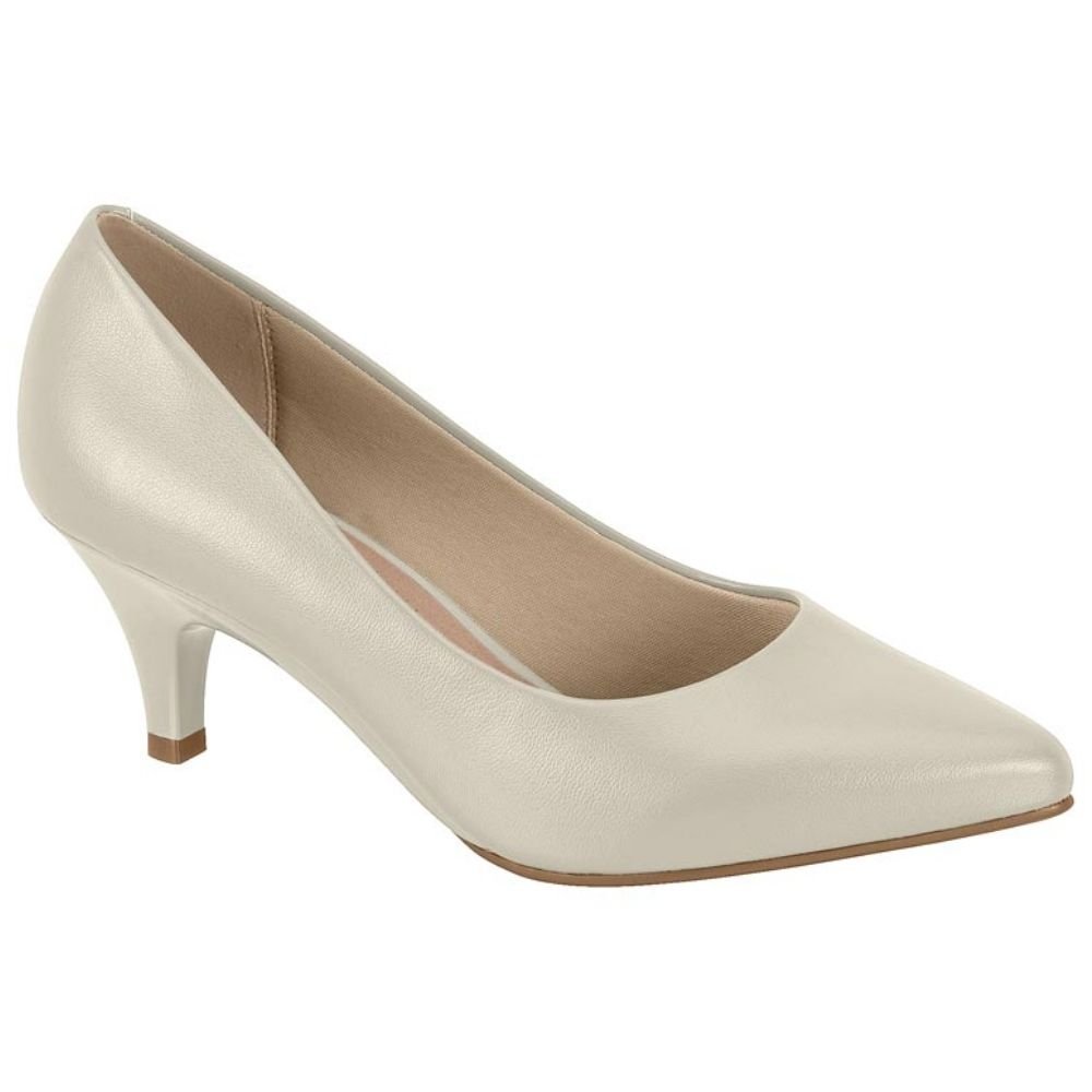 Scarpin Feminino Napa Branco Off Beira Rio 4076.1350