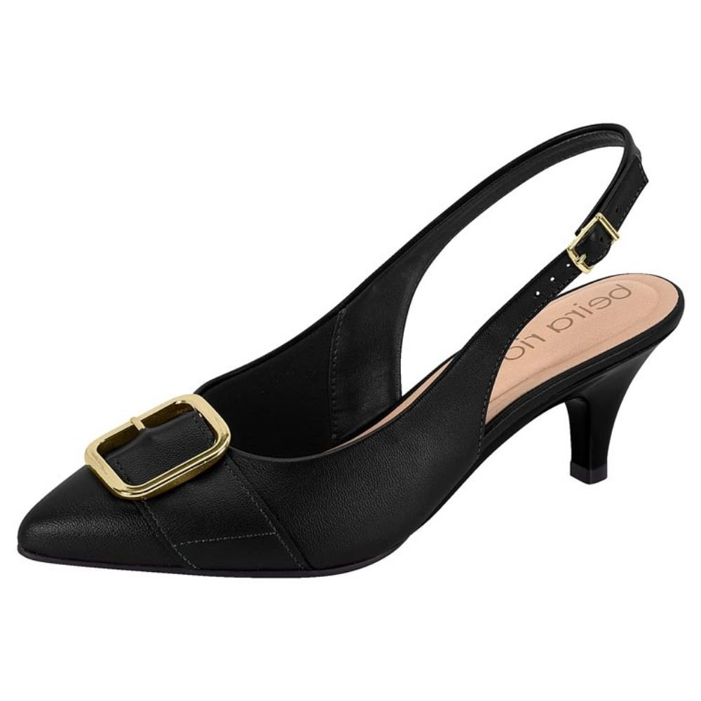 Scarpin Feminino Slingback Preto Beira Rio 4076.1319 Preto 2