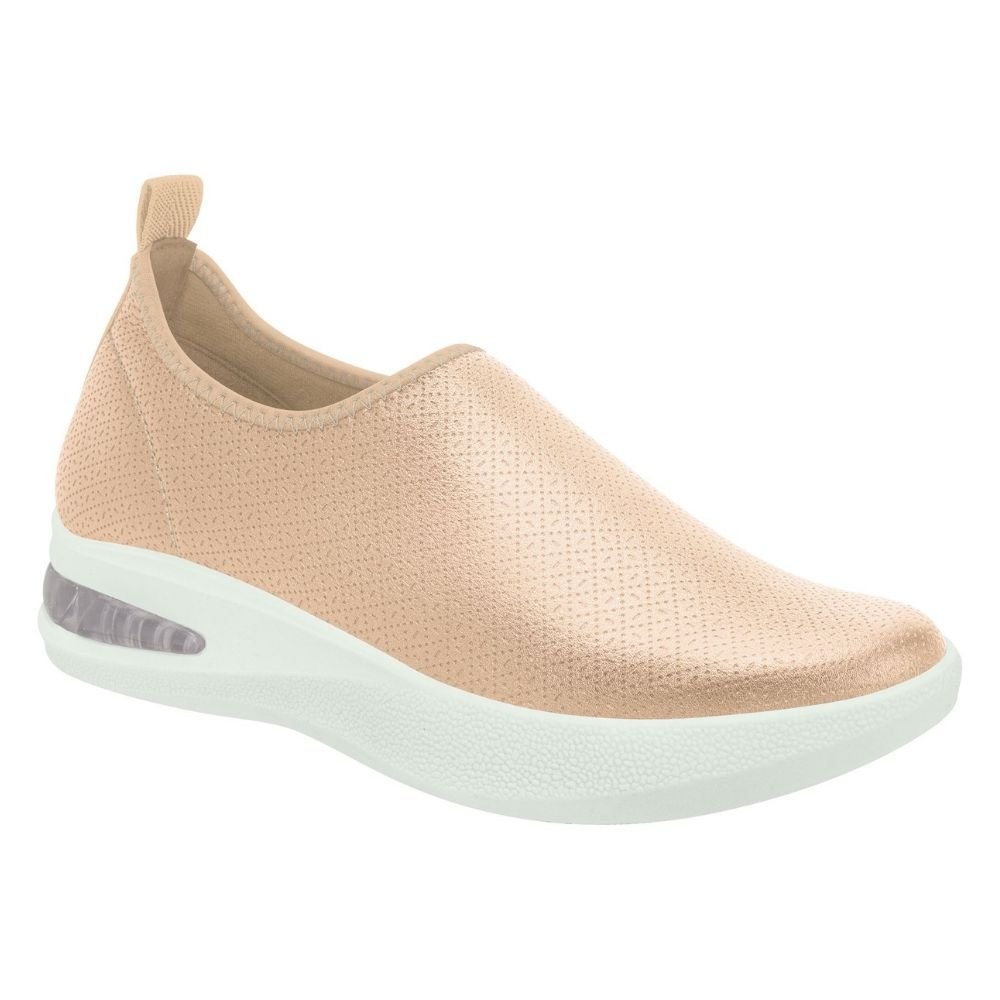 Tênis Feminino Softstep Anabela Rose Branco Piccadilly 940001-16 Rosa 1