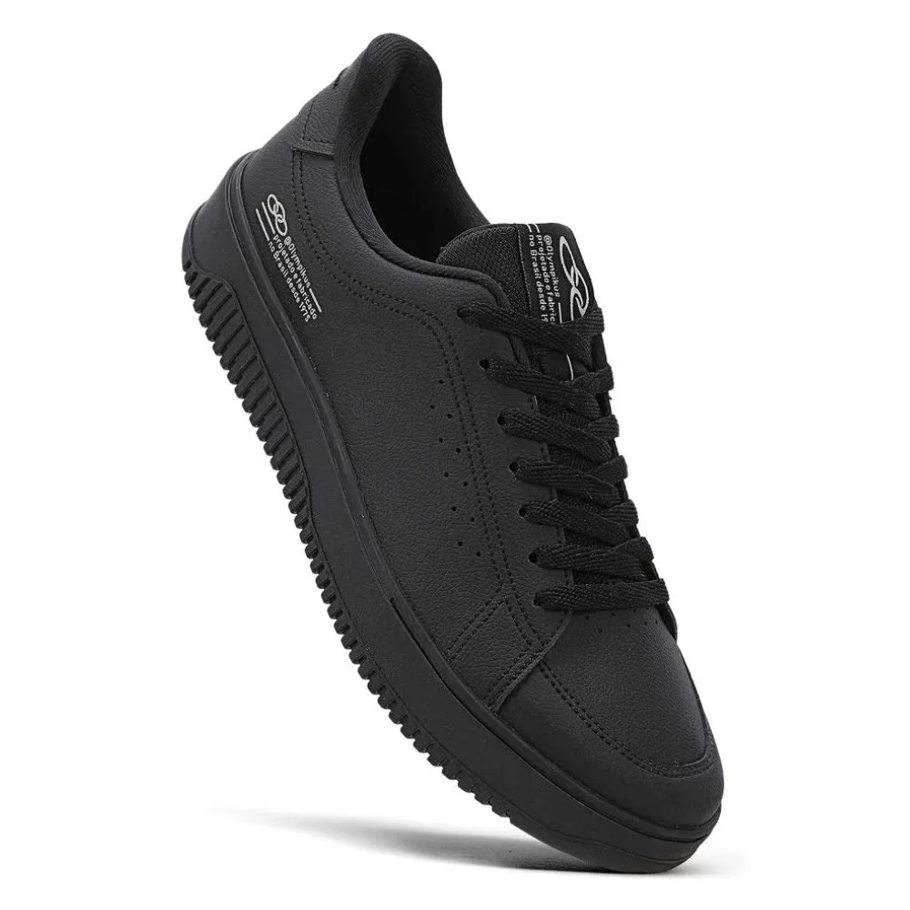 Tênis Casual Unissex Eros Preto Olympikus 165 Preto 3
