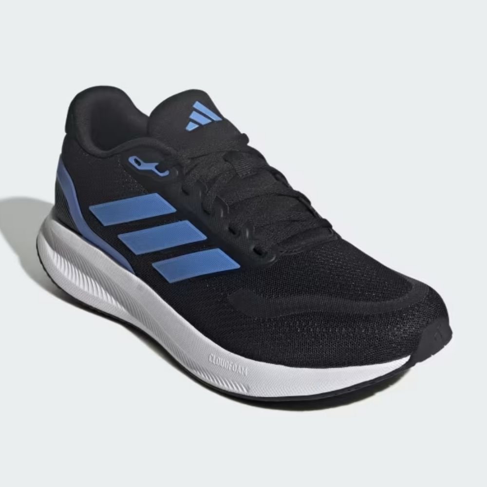 Tênis Esportivo Masculino Runfalcon 5 Preto Azul Adidas HP7206 Preto 2
