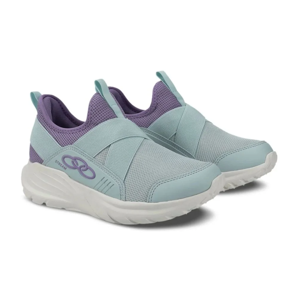 Tênis Infantil Stream Verde Jade Lilás Olympikus Verde/Lilás 3