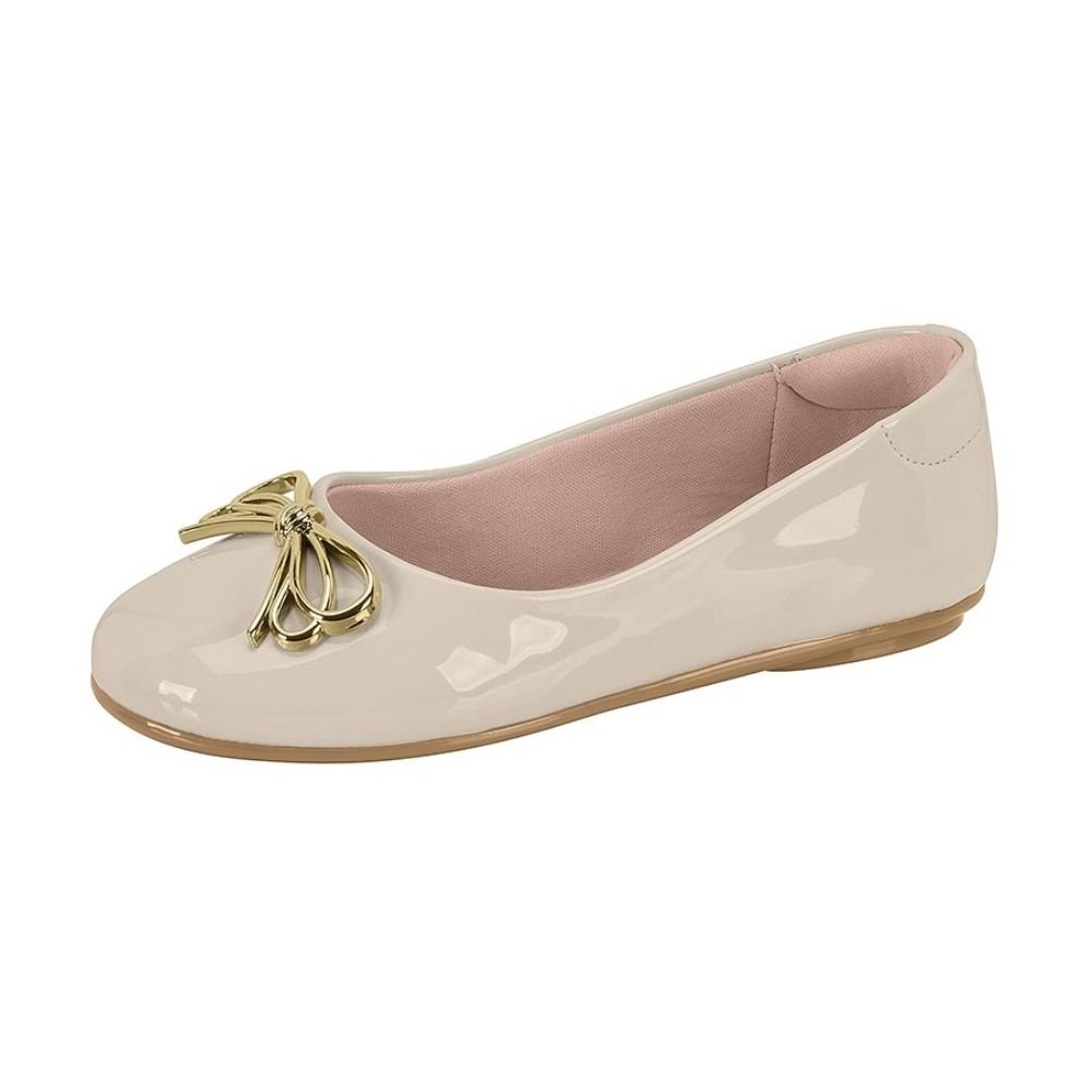 Sapatilha Infantil Verniz Branco Off Molekinha 2083.1142 Branco 2