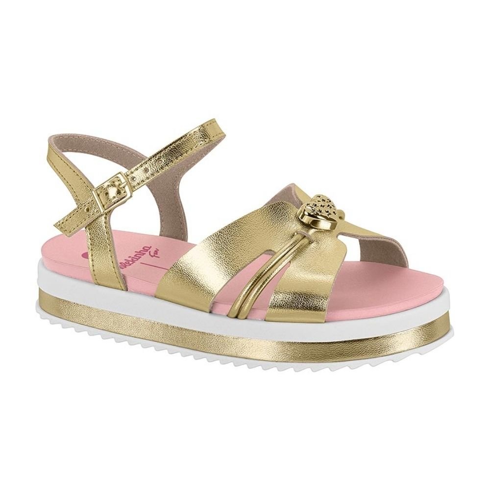 Sandália Infantil Flatform Dourado Molekinha 2305.1574