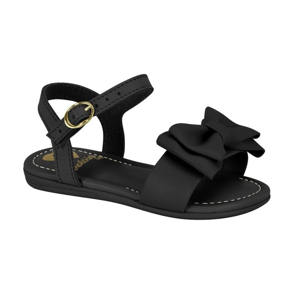 Sandália Infantil Feminina Napa Preto Molekinha 2114.275
