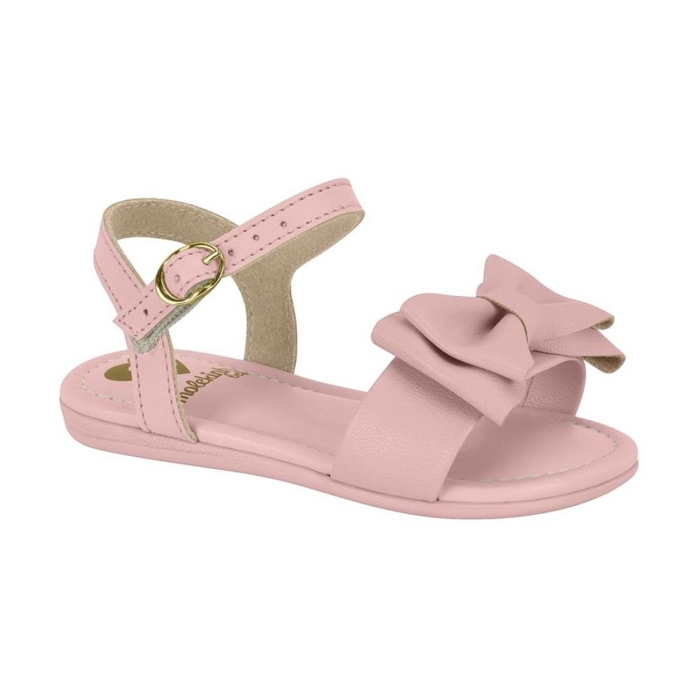 Sandália Infantil Feminina Napa Rosa Molekinha 2114.275