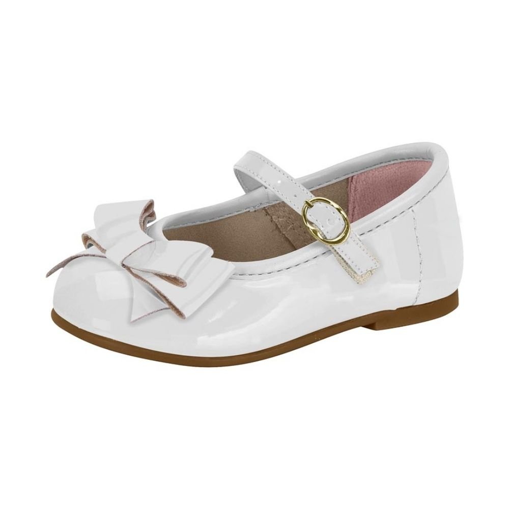 Sapatilha Infantil Boneca Verniz Branco Molekinha 2106.1043 Branco 2