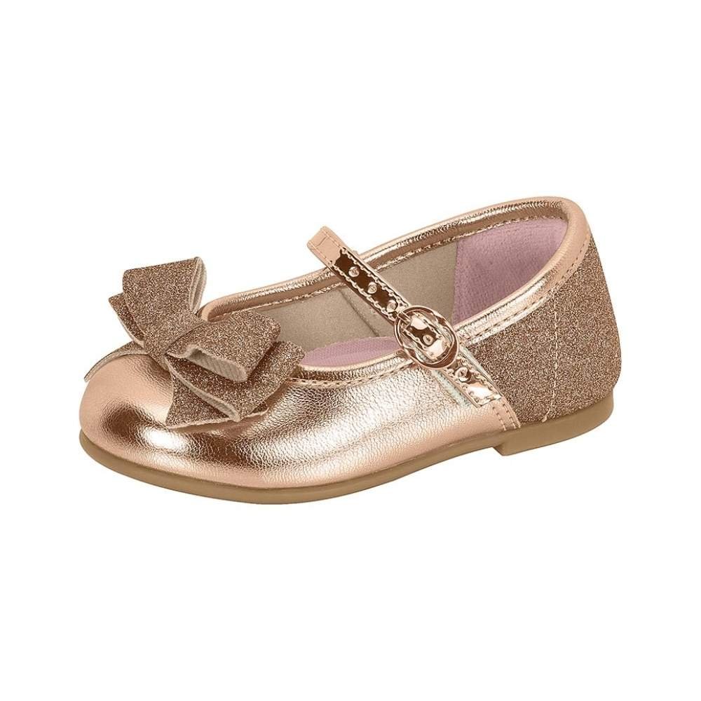 Sapatilha Infantil Boneca Ouro Rosado Molekinha 2106.1043 Dourado 2