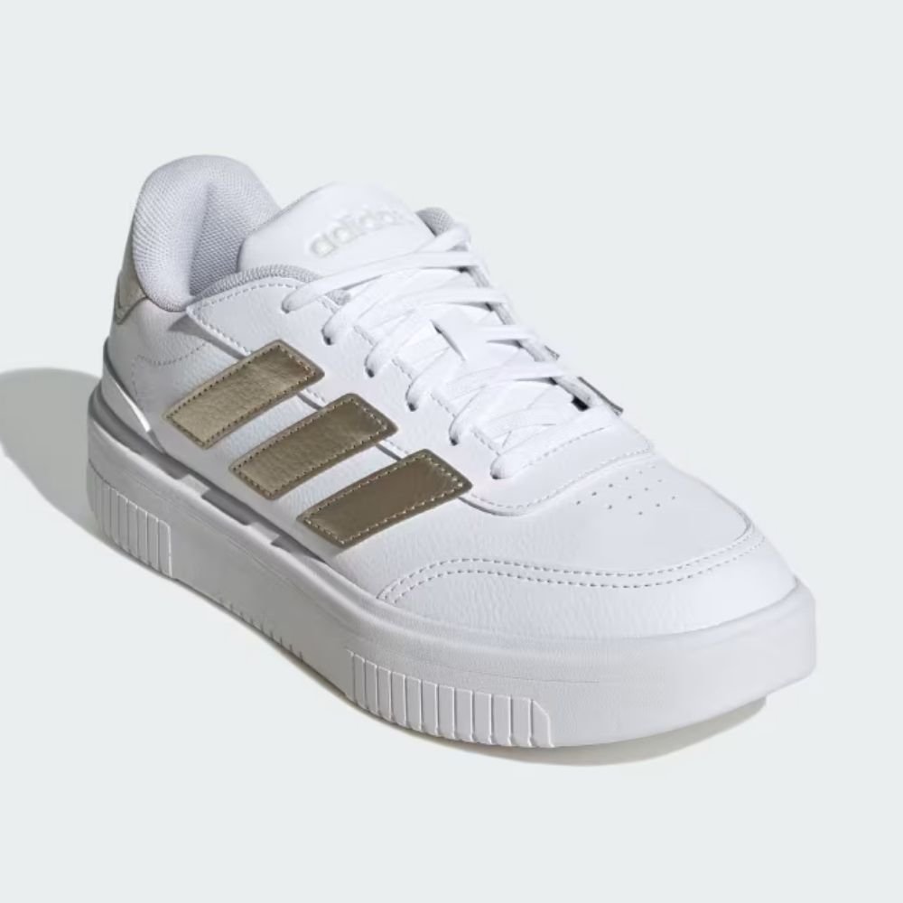 Tênis Feminino Courtblock Bold Branco Cinza Metal Adidas JI2203 Branco 2