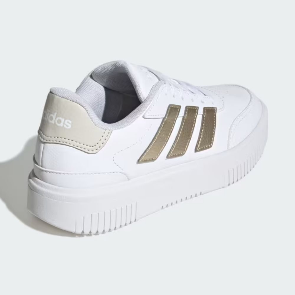 Tênis Feminino Courtblock Bold Branco Cinza Metal Adidas JI2203 Branco 4