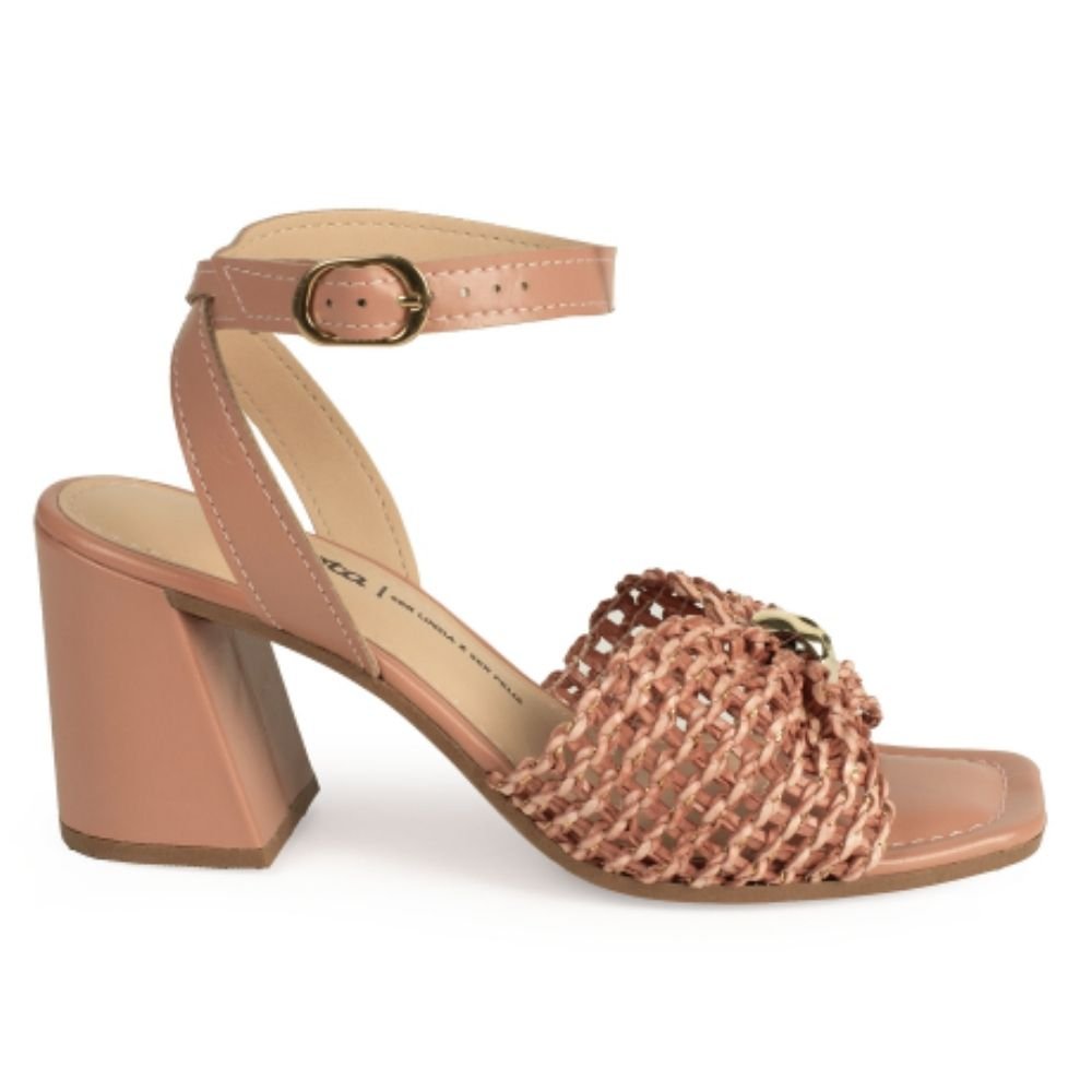 Sandália Feminina Salto Bloco Antique Luxor Dakota Y9803-0005