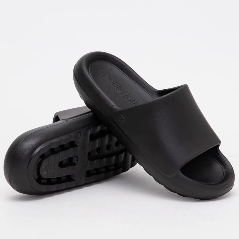 Chinelo Feminino Slide Hug Preto Petite Jolie PJ7639 Preto 4