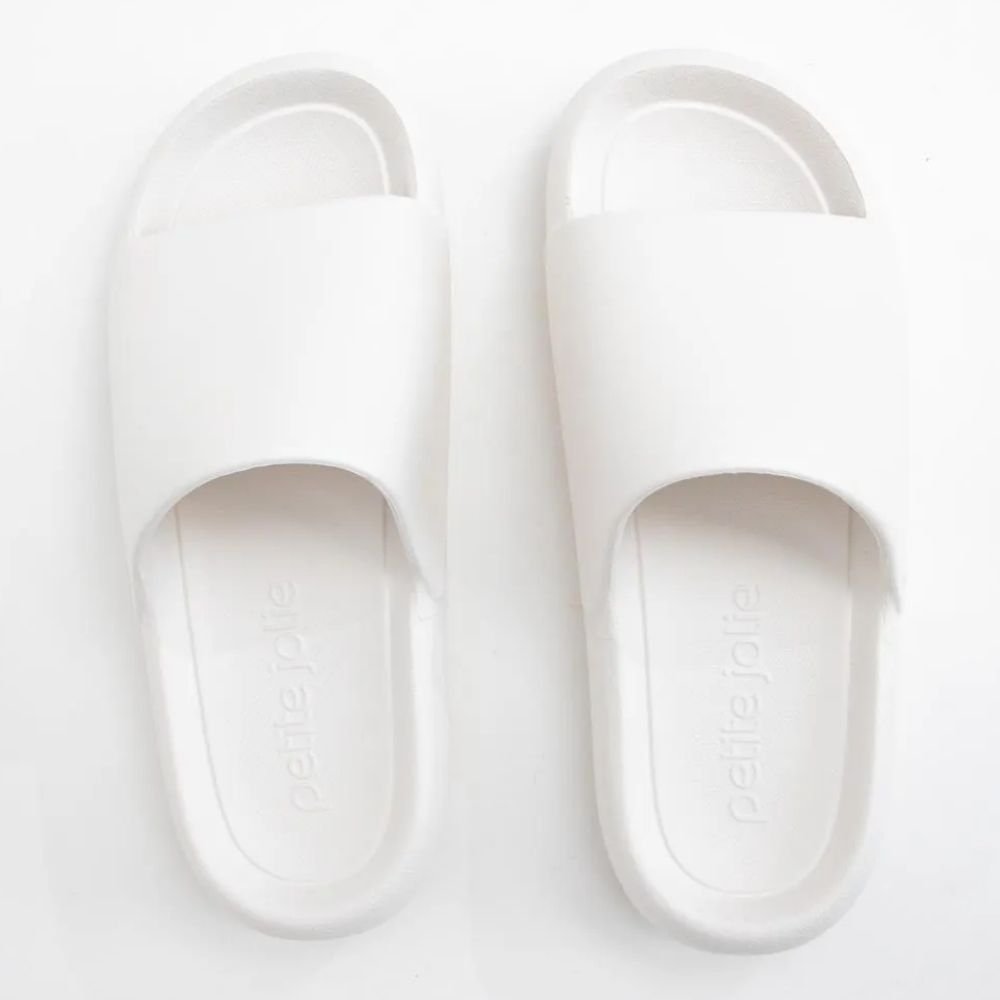 Chinelo Feminino Slide Hug White Petite Jolie PJ7639 Branco 2