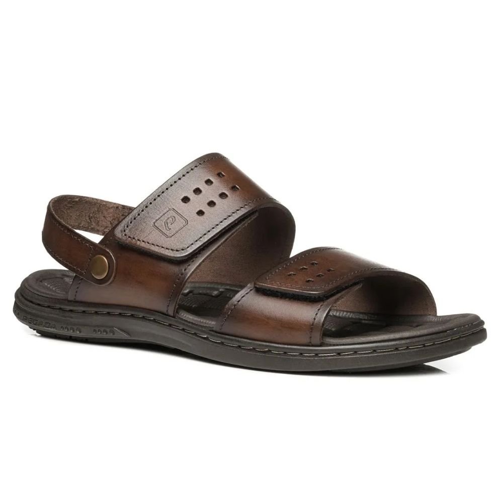 Sandália Masculina Amortech Pinhão Pegada 131288-01 Marrom 3