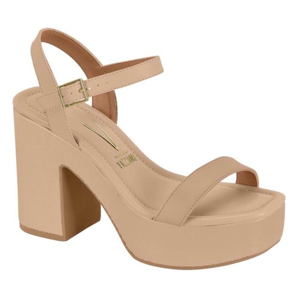 Sandália Feminina Meia Pata Bege Vizzano 6541.100