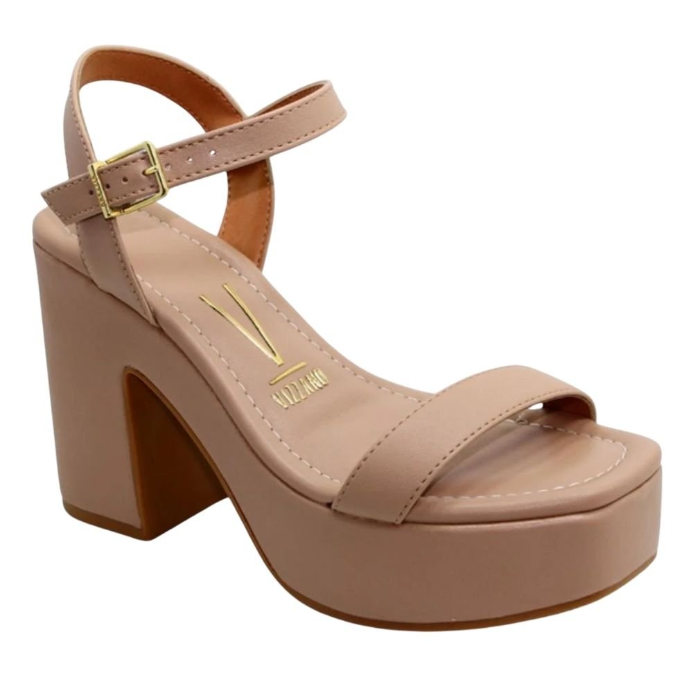 Sandália Feminina Meia Pata Bege Vizzano 6541.100 Bege 2