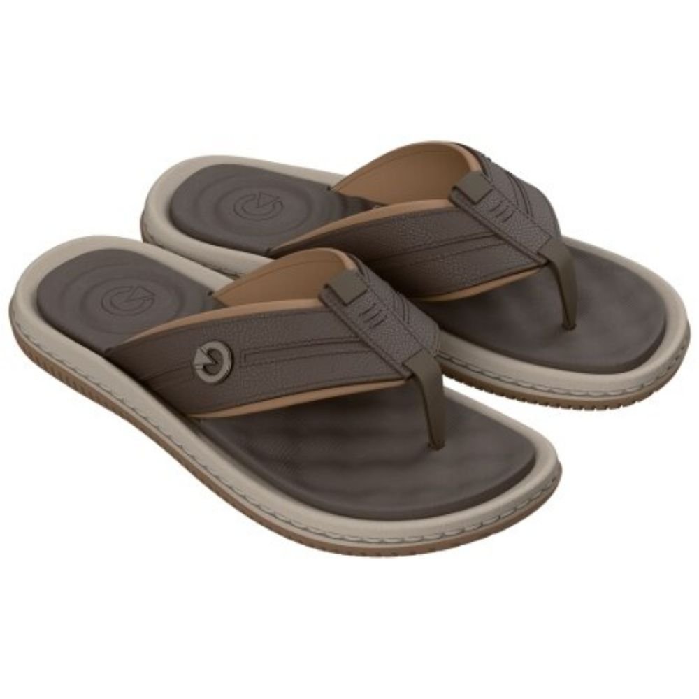 Chinelo Masculino Fiji VI Bege Marrom Cartago 12525-BQ127 Marrom 3