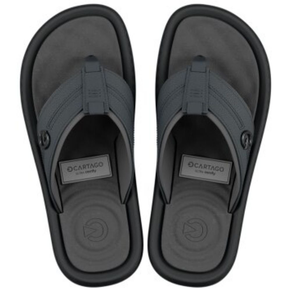 Chinelo Masculino Fiji VI Cinza Basalto Cartago 12525-BQ133 Preto 2