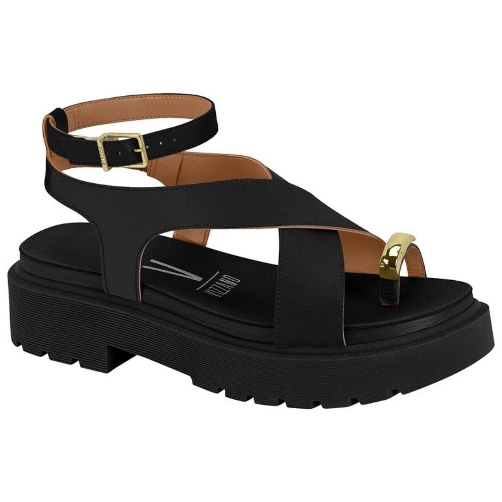 Sandália Feminina Papete Preto Vizzano 6499.122