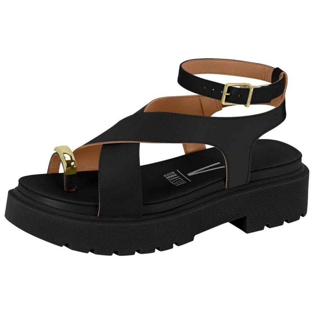Sandália Feminina Papete Preto Vizzano 6499.122 Preto 2