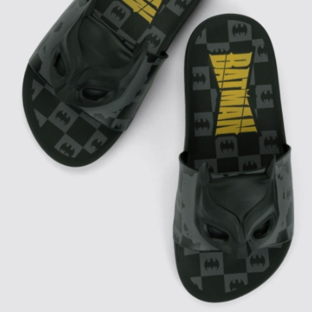 Chinelo Infantil Batman Adventure Preto Grafite Grendene Kids 23033-BR109 Preto 2