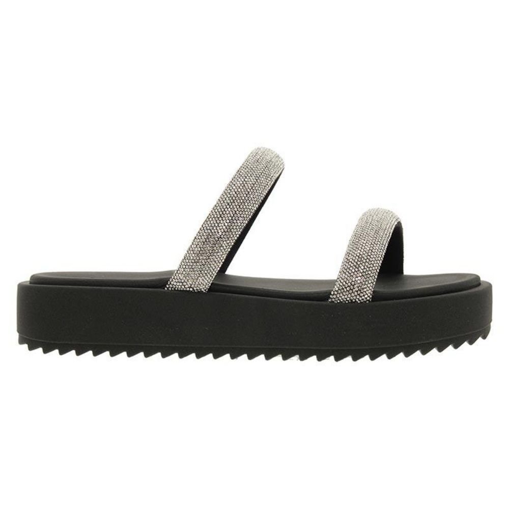 Chinelo Flatform Preto Cristal Moleca 5489.115 Preto 3