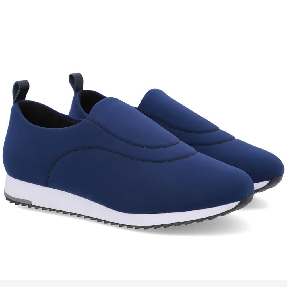 Tênis Casual Feminino Slip On New Blue Usaflex UD21001 Azul Marinho 2