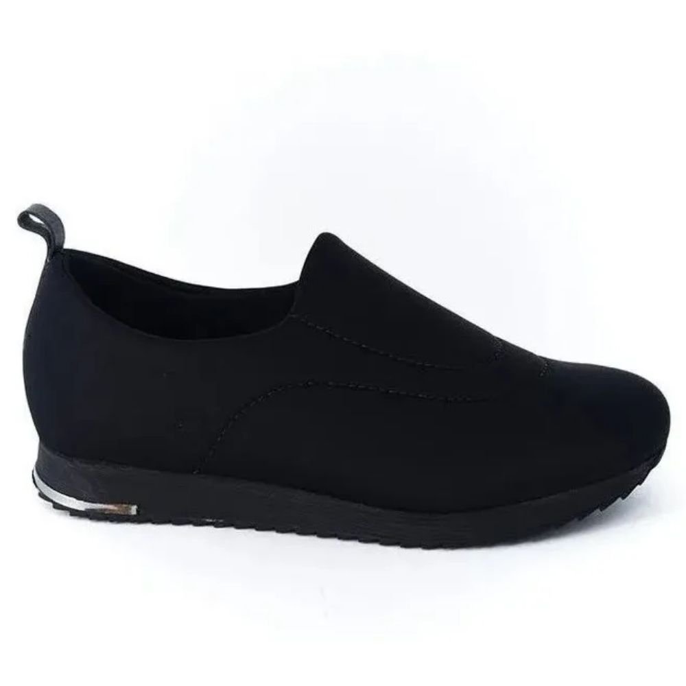 Tênis Casual Feminino Slip On Preto Usaflex UD21001