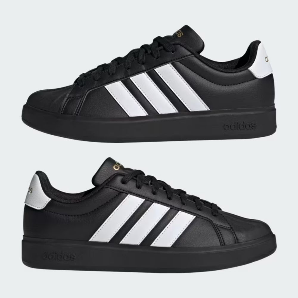Tênis Casual Masculino Street Talk Preto Branco Adidas JP8276 Preto 5