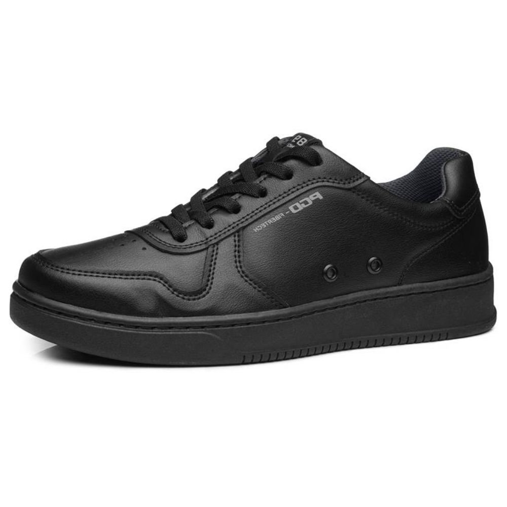 Tênis Masculino Microfibra Preto Sola Preto Pegada 171901-04 Preto 2