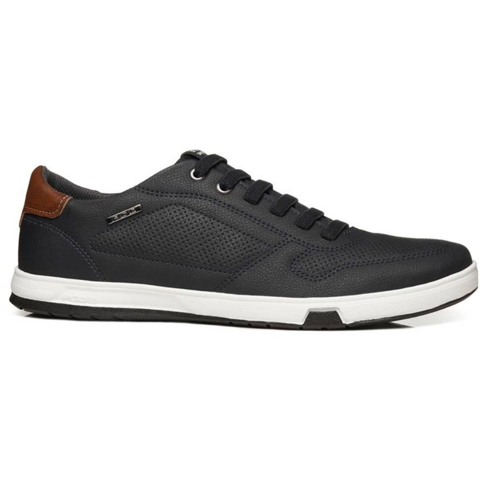 Sapatênis Masculino Microfibra Marinho Pinhão Pegada 170428-06